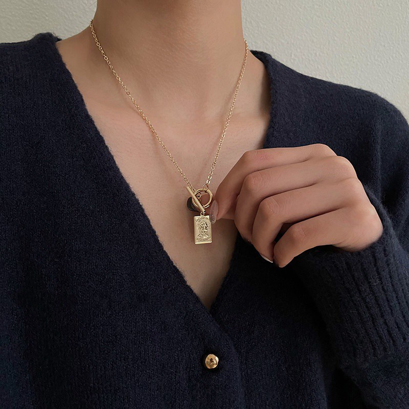 Vòng cổ Dáng Dài Thiết Kế Đơn Giản Phong Cách Âu Mỹ Thời Trang