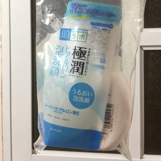 Sữa rửa mặt tạo bọt Hadalabo chai 160ml + Dung dịch thay thế 140ml