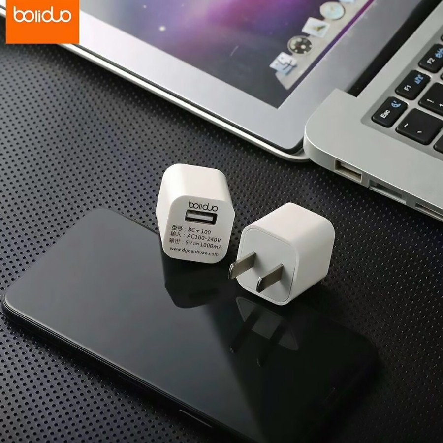 [Siêu rẻ] Củ Sạc Boliduo BC-100 Kèm Cáp Sạc Nhanh (Lightning/Micro USB)