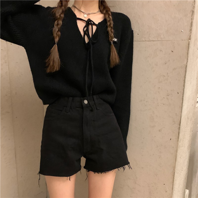 Áo Sweater Tay Dài Dáng Rộng Thời Trang Xinh Xắn Cho Nữ