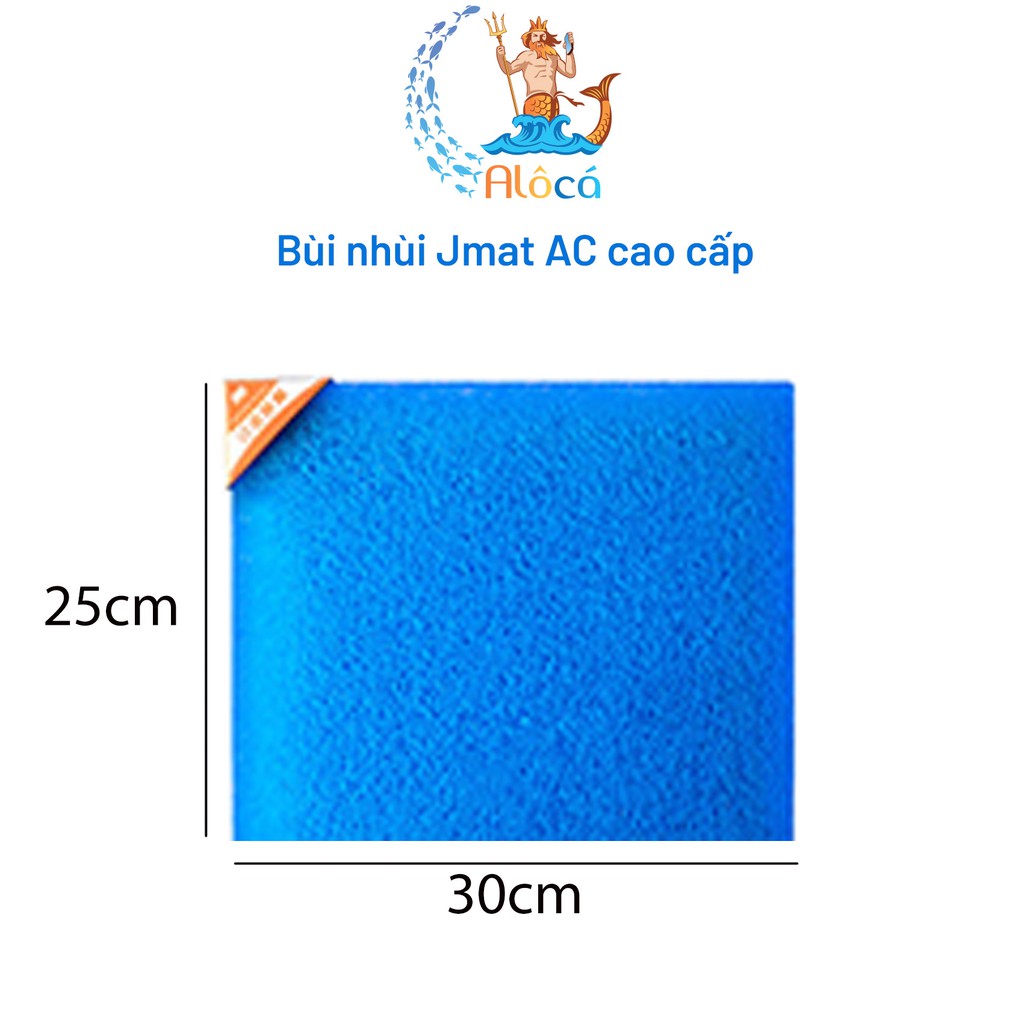 Bùi nhùi không keo Jmat AC cỡ 30x10cm đến 35x35cm làm sạch nước bể cá cảnh