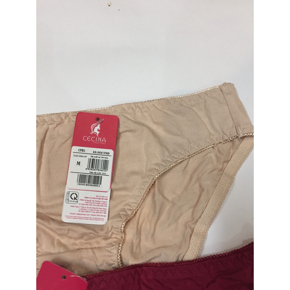 CPB1 Quần lót nữ chất liệu bamboo sợi tre, chính hãng Việt Nam, thấm hút tốt