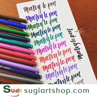 [ Sugi art shop ] Bút đầu cọ thư pháp Marvy Lepen flex 4800 brush