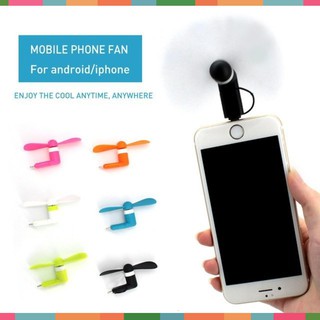 KM -  Quạt Mini Usb 2 Cánh Cắm Điện Thoại Android, Iphone cực mát, mang theo mọi lúc mọi nơi