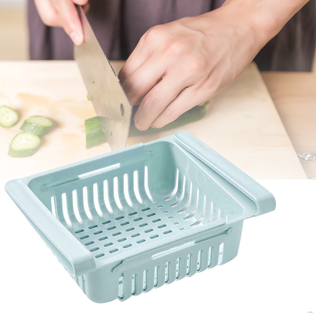 Rổ Đựng Trái Cây Rau Củ Quả Có Thể Thu Gọn Cho Tủ Lạnh Giá Đỡ