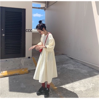 Đầm babydoll dài ulzzang