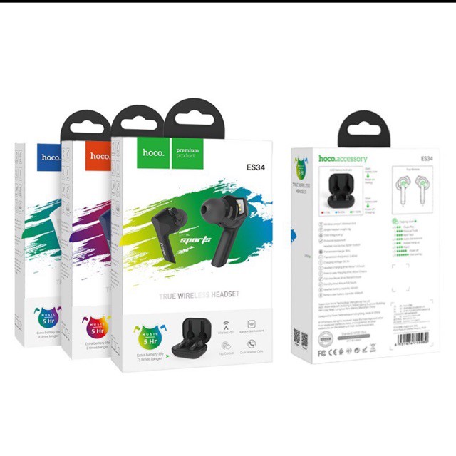 Tai nghe bluetooth Hoco ES34 chính hãng bảo hành 12 tháng