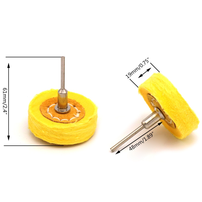 Đầu Mài Đánh Bóng Bằng Vải Nỉ Cotton 3mm Chuyên Dụng