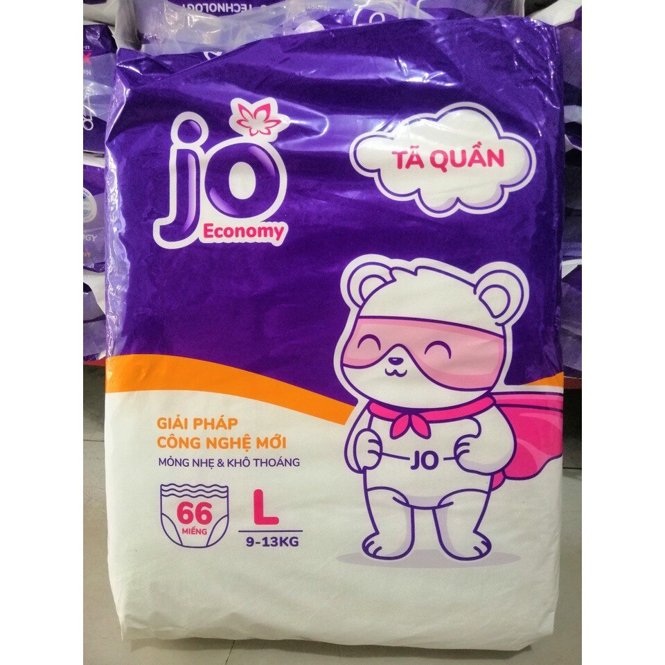 Bỉm JO quần Economy - Size M72/L66/XL60/XXL54