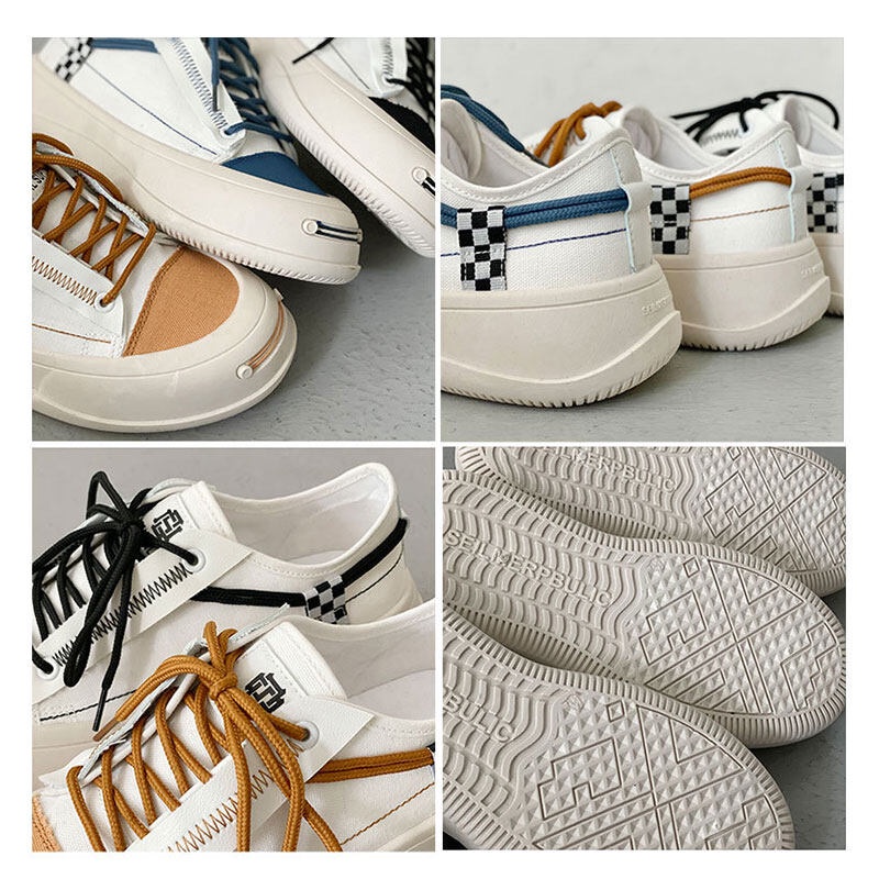 Giày thể thao QIAOYILUO đế mềm bằng vải canvas thoáng khí cho nam