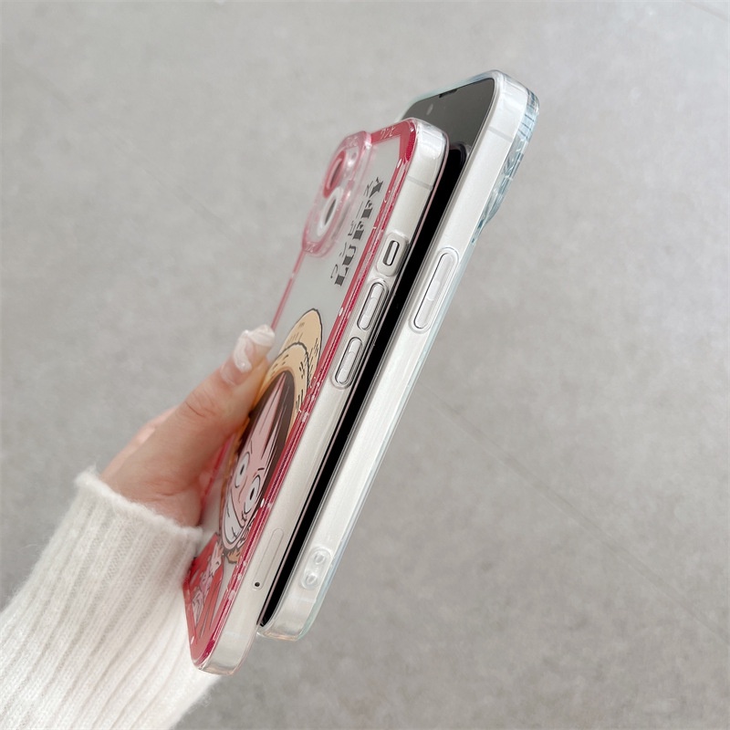 Ốp Điện Thoại Dẻo Họa Tiết Hoạt Hình One Piece Luffy Zoro Cho iPhone 7 8 Plus X XR XS 11 12 13 14 Plus 14 Pro Max SE 2020