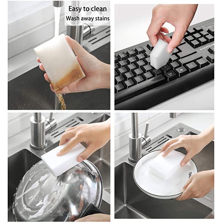 Set 10 Miếng Bọt Biển Rửa Chén Tiện Lợi