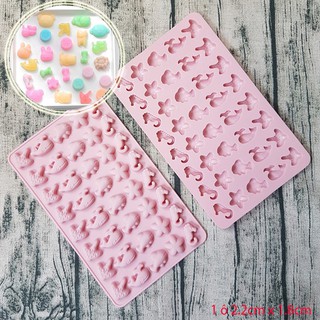 HCM - Khuôn silicon làm kẹo dẻo kẹo chip 5 mẫu động vật biển Cá voi Cá đuối 40 viên