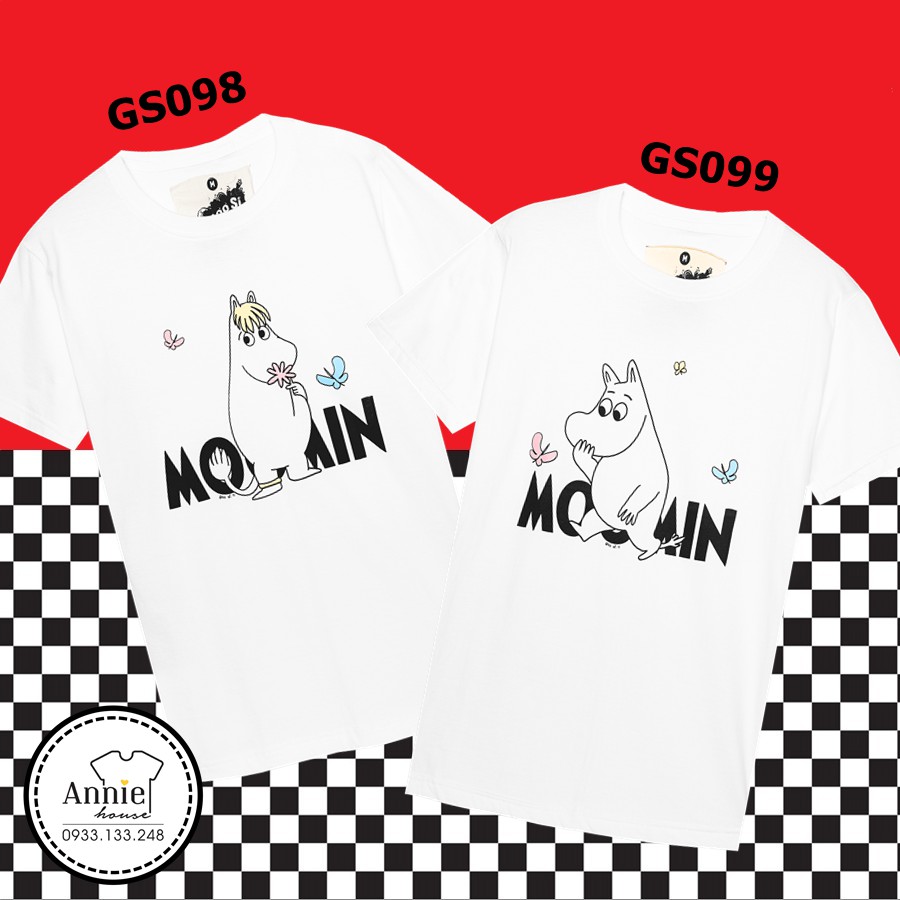 Áo thun hoạt hình Moomin Thái Lan GS098 GS099 | Shopee Việt Nam