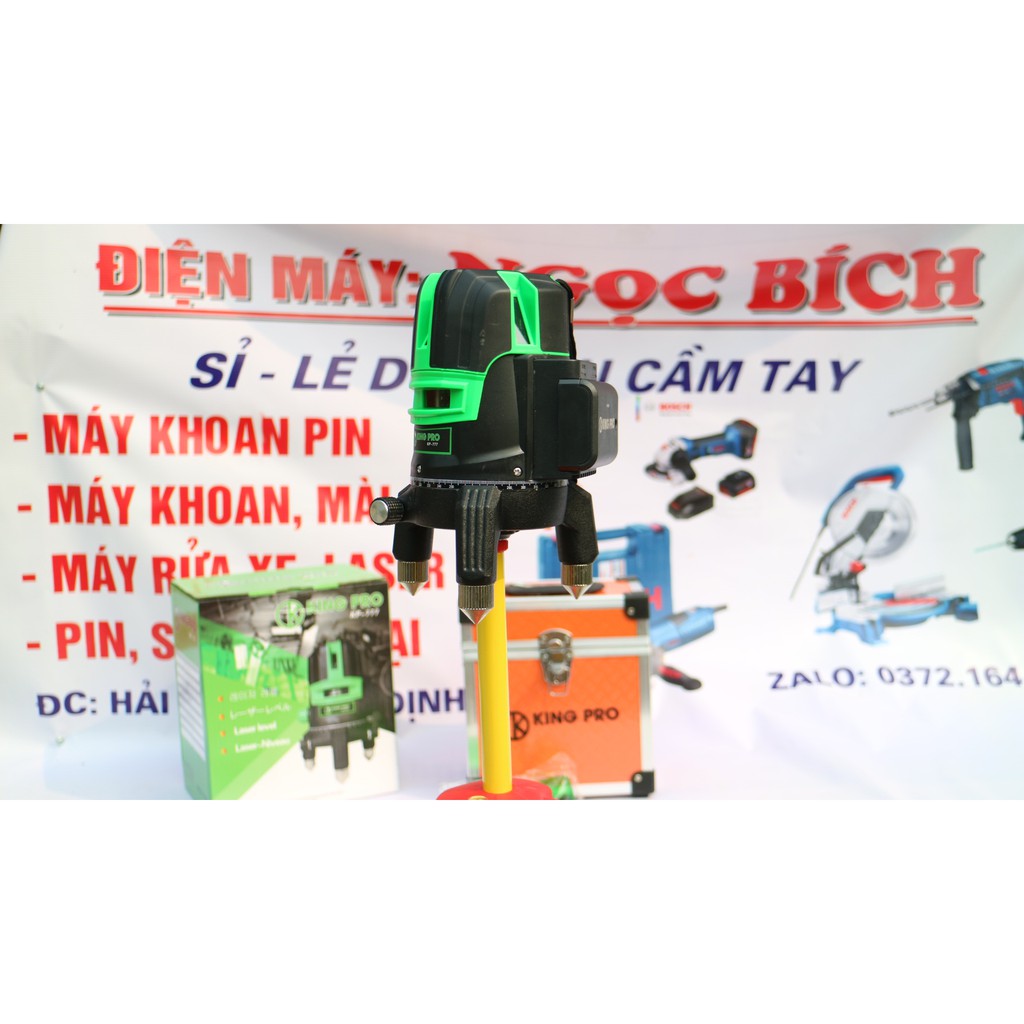 Máy Cân Bằng Laser 5 Tia Xanh KINGPRO KP777 Máy 2 pin