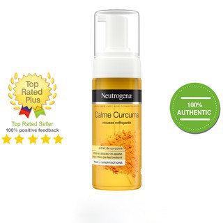 Neutrogena Calme Curcuma Mousse Nettoyante - Sữa Rửa Mặt Tạo Bọt Từ Tinh Nghệ 150ml