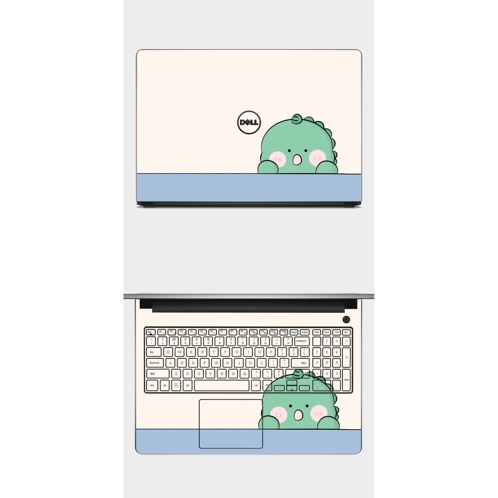 SKIN Khủng Long Decal Laptop miếng dán bảo vệ in theo yêu cầu cho Dell HP Asus Lenovo Thinkpad Msi Macbook