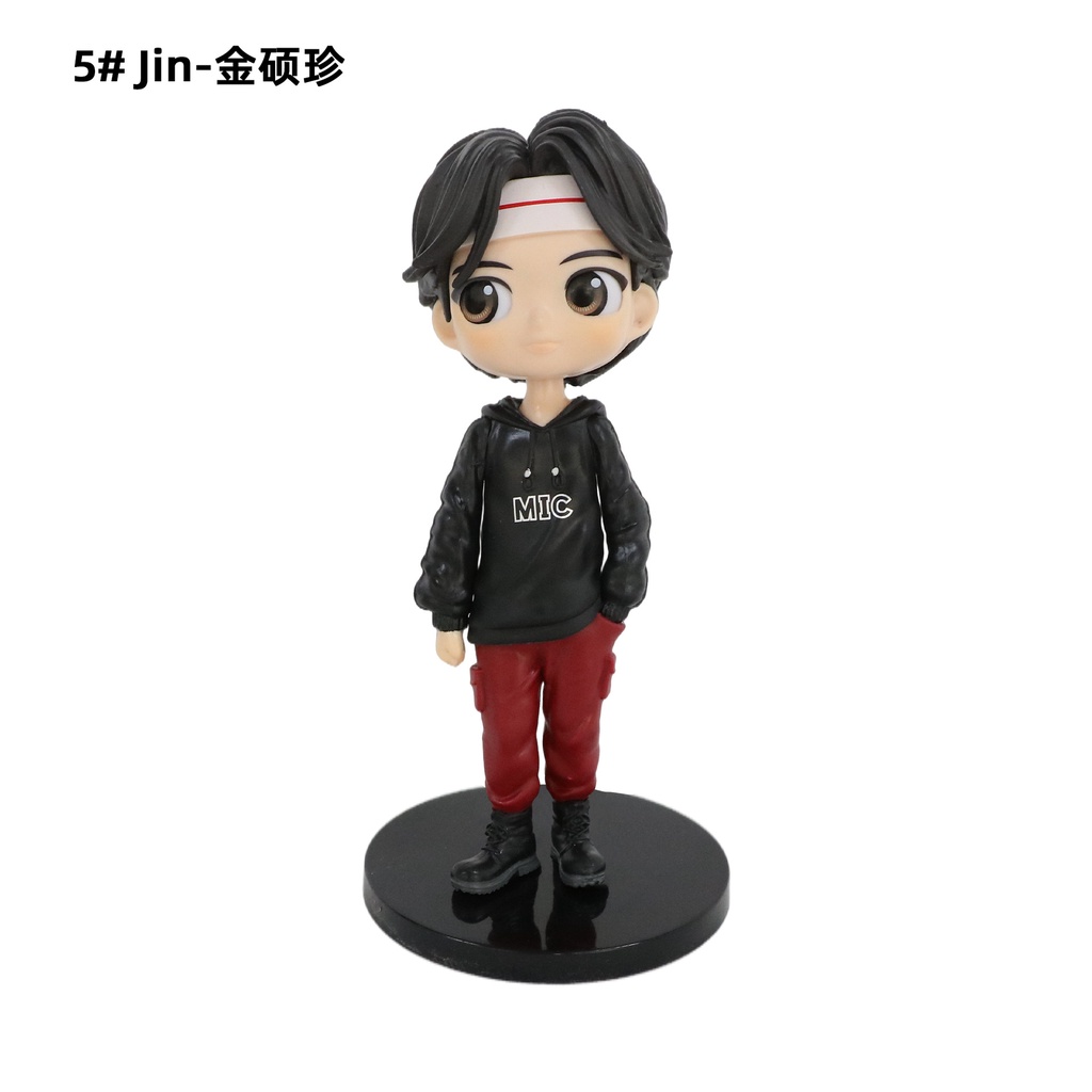 Mô hình thành viên nhóm nhạc BTS V JUNGKOOK JIMIN SUGA mini dùng trang trí bánh