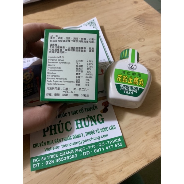 Hoa xà chỉ dưỡng hoàn _Malaysia_hộp/20v