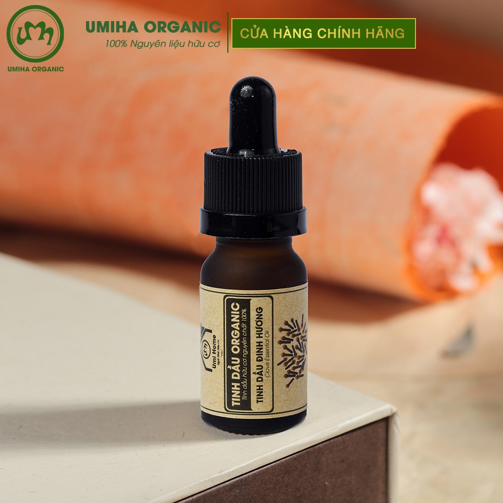 Tinh dầu Đinh Hương hữu cơ UMIHA nguyên chất | Clove Essential Oil 100% Organic 10ml