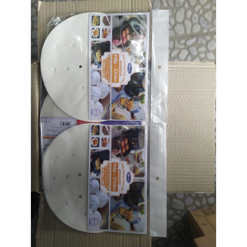 Giấy Nến Đục Lỗ Đường Kính 22cm Tập 25 Cái
