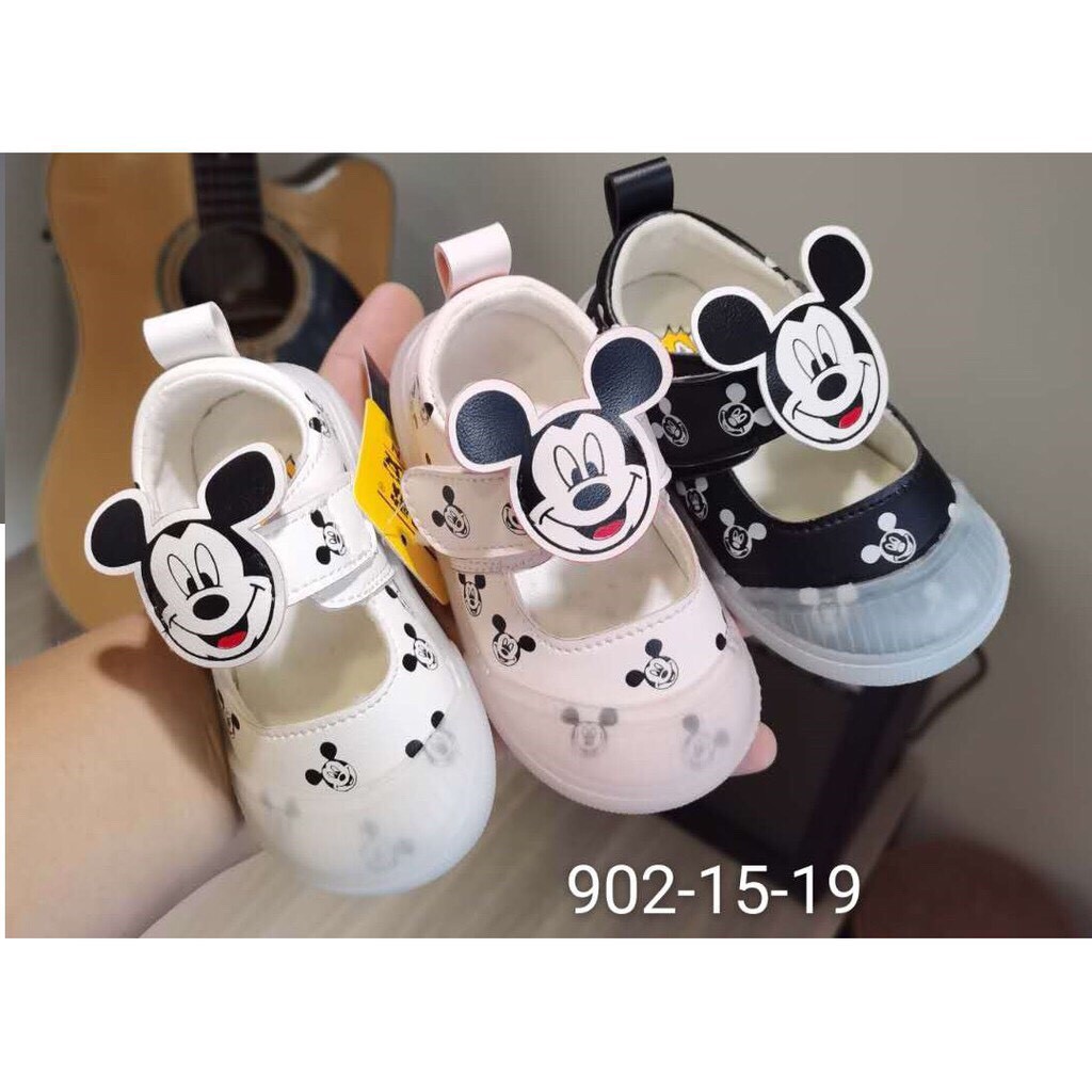 Giayf cho bé gái- Búp be cho bé gái hình chuột mickey mã 902-9902( ảnh thật shop chụp)