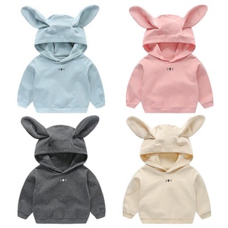 Áo hoodie tai thỏ siêu đẹp cho bé