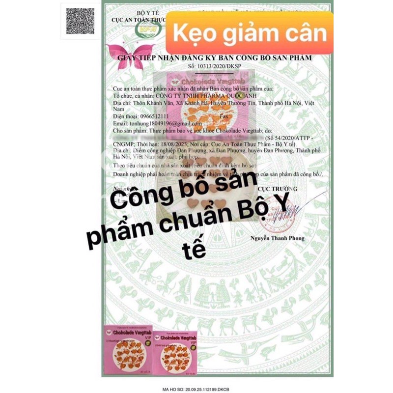 KẸO SOCOLA GIẢM CÂN ĐAN MẠCH,  Kẹo Socola Giảm Cân XS giảm cân an toàn hiệu quả