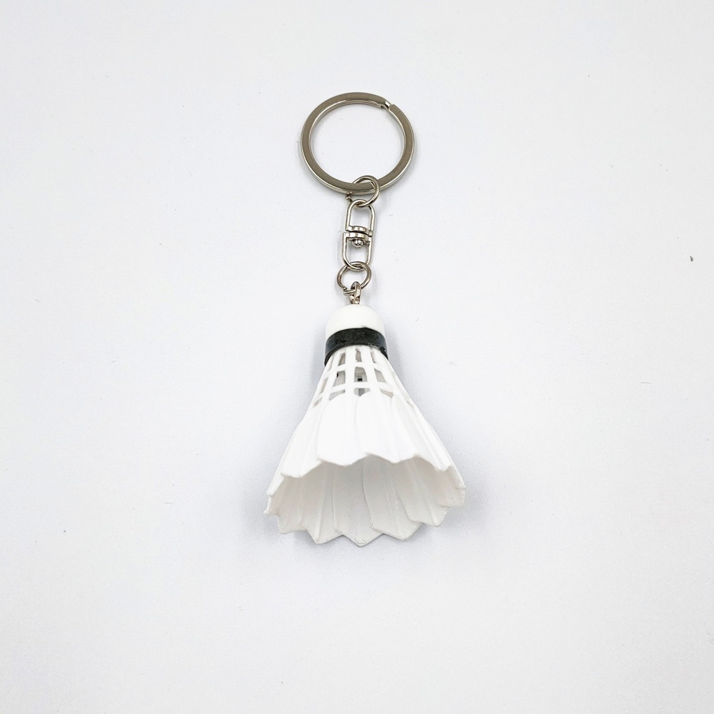 Móc khóa trang trí mặt quả cầu lông mini nhiều màu sắc cho nam và nữ