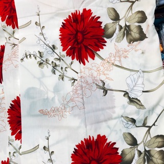 Vải kate cotton may drap giường, may áo gối
