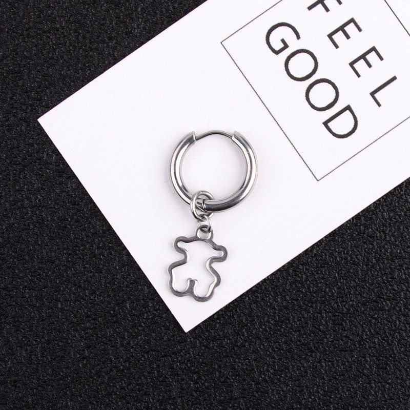 Bông Tai Thép Titan Không Gỉ Phong Cách Hip Hop yrshop