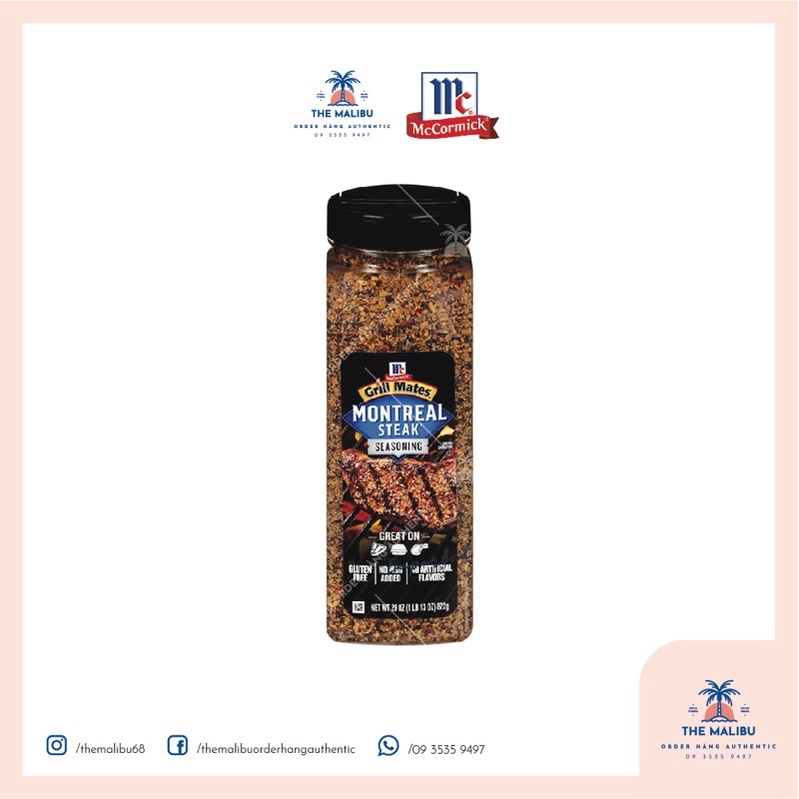 Gia vị ướp steak Grill Mates Montreal Steak