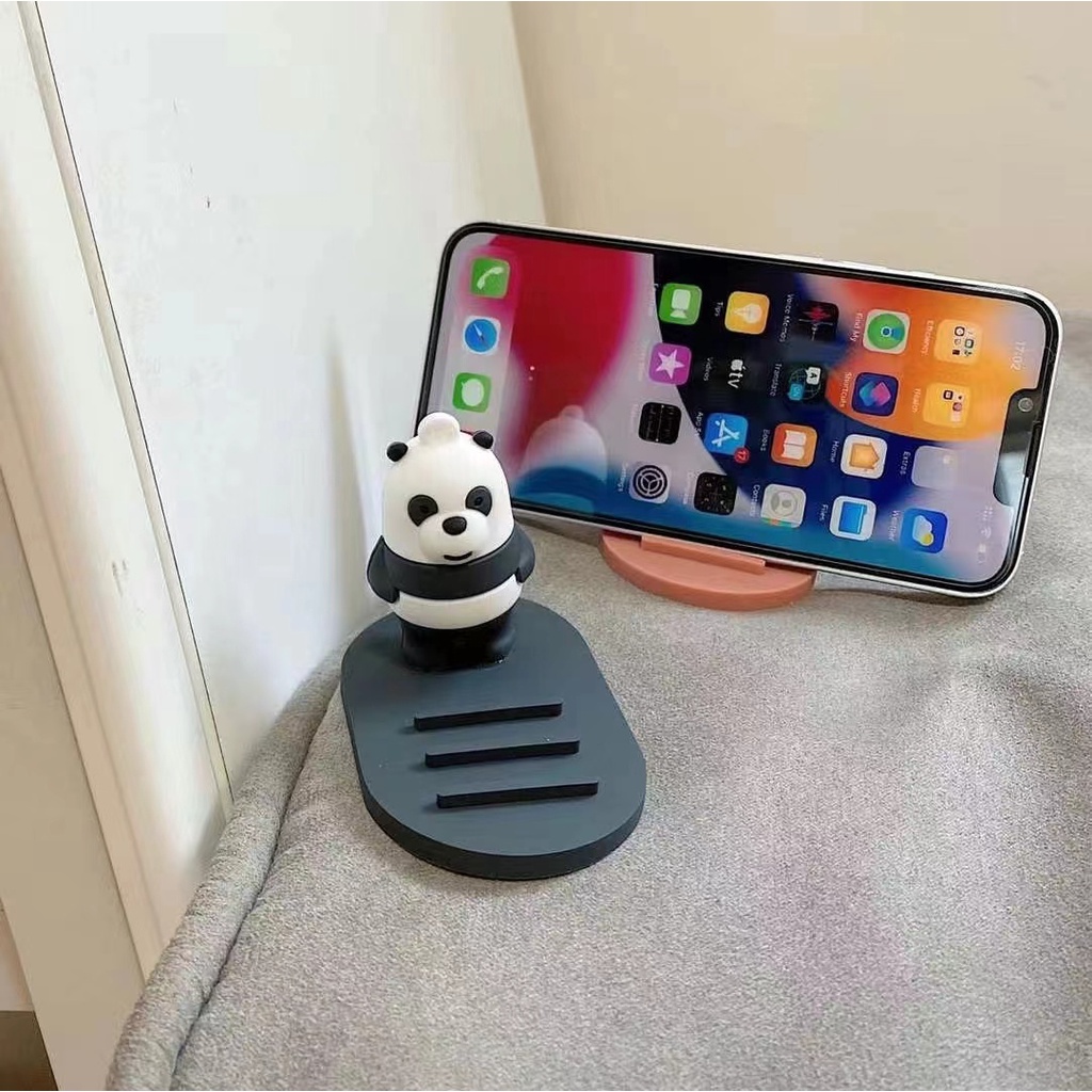 Giá đỡ điện thoại để bàn hình hoạt hình dễ thương thích hợp cho iPhone Samsung Xiaomi Huawei