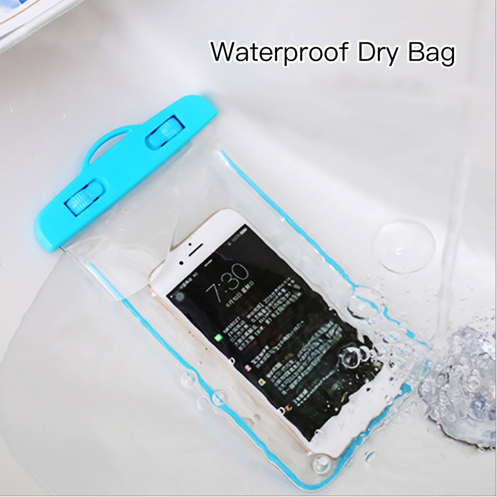 Túi Đựng Điện Thoại Bằng PVC + ABS Chống Thấm Nước 180x104mm Có Thể Chạm Màn Hình Cảm Ứng Tiện Dụng