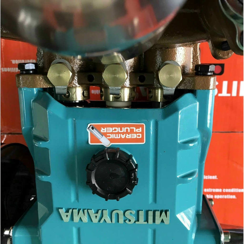 Đầu Phun Xịt Áp Lực 3HP Mitsuyama TL-599-CP Piston Sứ, Hàng Chính Hãng