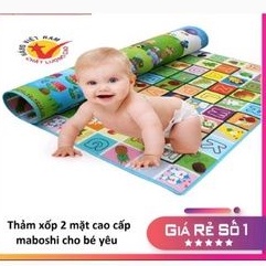 Thảm xốp 2 mặt hình cho bé chống trơn trượt nhiều kích thước,  mẫu ngẫu nhiên.