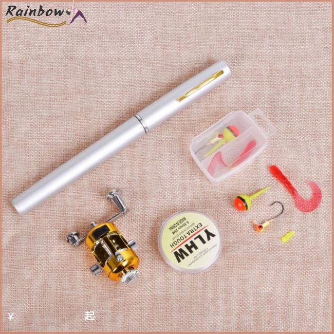 Cần Câu Cá Mini Bỏ Túi Bằng Sợi Thủy Tinh Dạng Bút