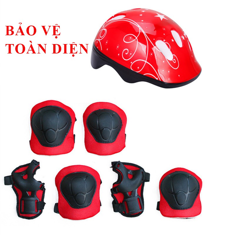 Bộ bảo hộ bảo vệ chân tay cho trẻ em chơi Patin, xe trượt Scooter, ván trượt...Trò chơi vận động ngoài trời
