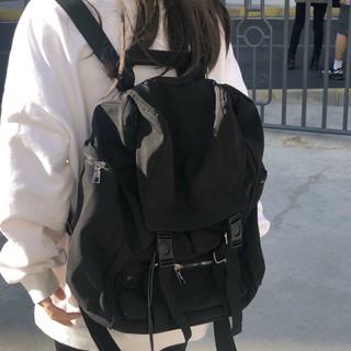 [ORDER TAOBAO] BALO UNISEX ĐEN1 / CẶP SÁCH ĐEN FROM RỘNG KAKI (ẢNH THẬT Ở CUỐI)