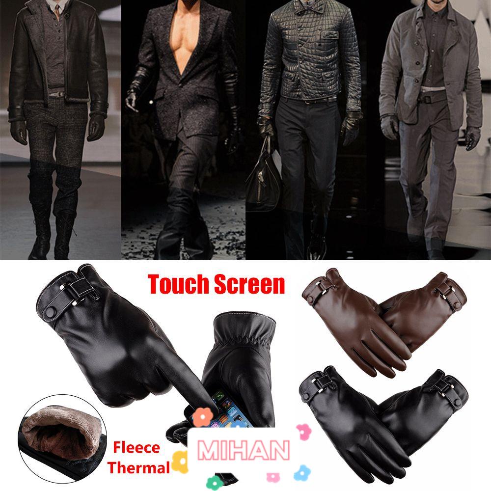 Găng Tay Lái Xe Bằng Da Chống Gió / Thấm Nước MIHAN1 Cho Nam