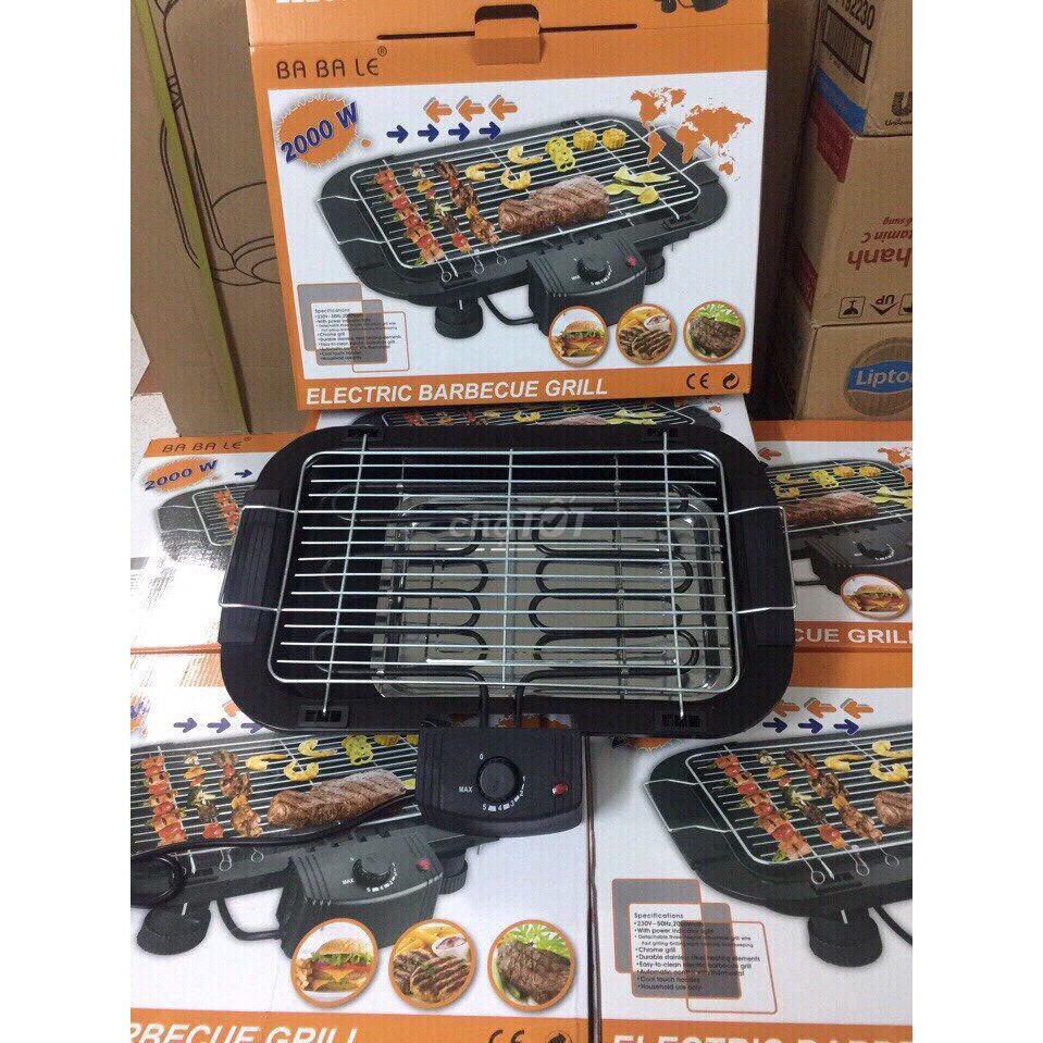 Bếp Nướng Điện Không Khói - Bếp Nướng Điện Chống Cháy Bảo Vệ Sức Khỏe Electric Barbecue Grill