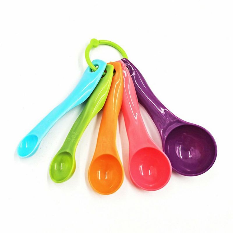 Bộ 5 muỗng đo lường gia vị bằng nhựa cao cấp