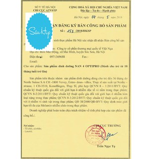 Sữa Nan Nga cho bé số 4 800g