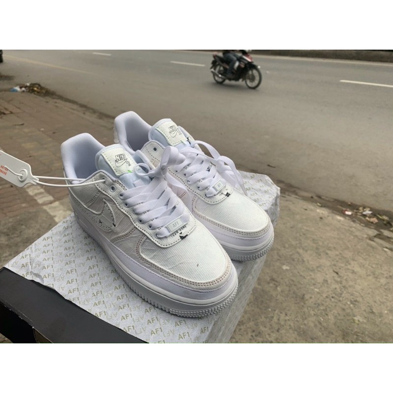 [Free Ship] Giày thể thao Air force 1 All White [ Nike xé ] [ Af1 ] [ air force one ] [ af1 xé ]