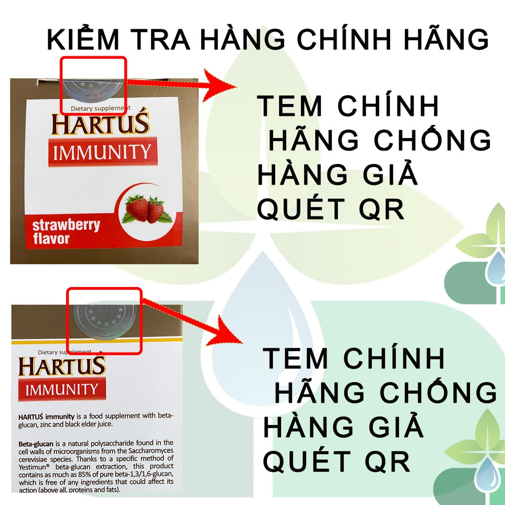 Hartus' Immunity Tăng Sức Đề Kháng,Miễn Dịch,Hết Ốm Vặt.Tăng Cường Sức Khỏe Đường Hô Hấp Trên