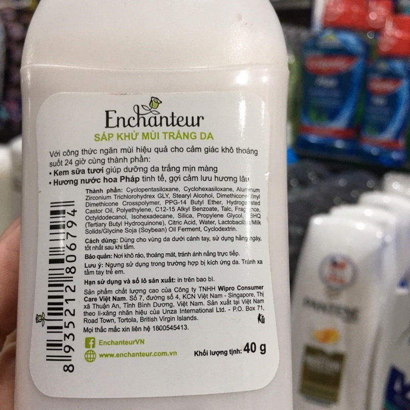 SÁP KHỬ MÙI TRẮNG DA ENCHANTEUR DELIGHTFUL 40G