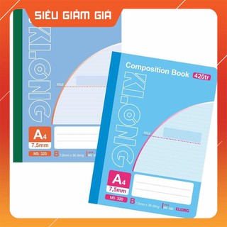 Sổ may dán gáy klong a4 - 420 trang; ms 320 - sỉ ib