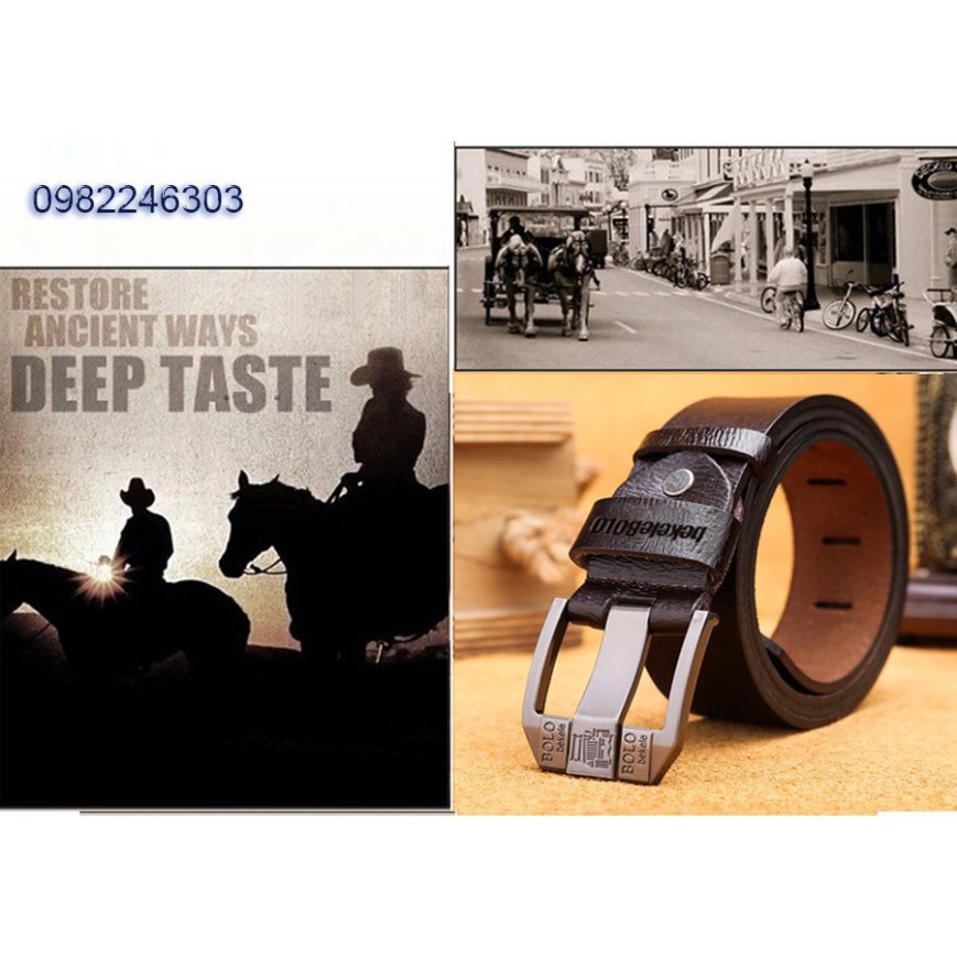 Thắt lưng dây nịt nam da Duy Anh Leather BH 12 THÁNG