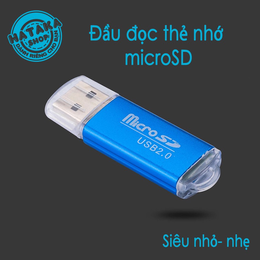 Đầu đọc thẻ nhớ micro SD tốc độ cao, vỏ nhôm siêu nhẹ