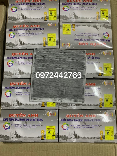 KHẨU TRANG 4 LỚP QUYỀN ANH ( 1 hộp 50 chiếc ) | BigBuy360 - bigbuy360.vn